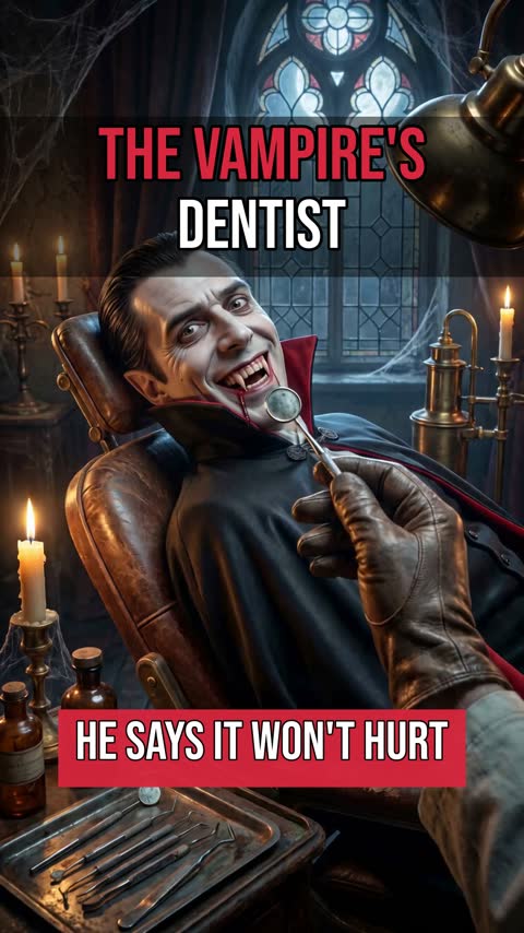 A vampire at the dentist